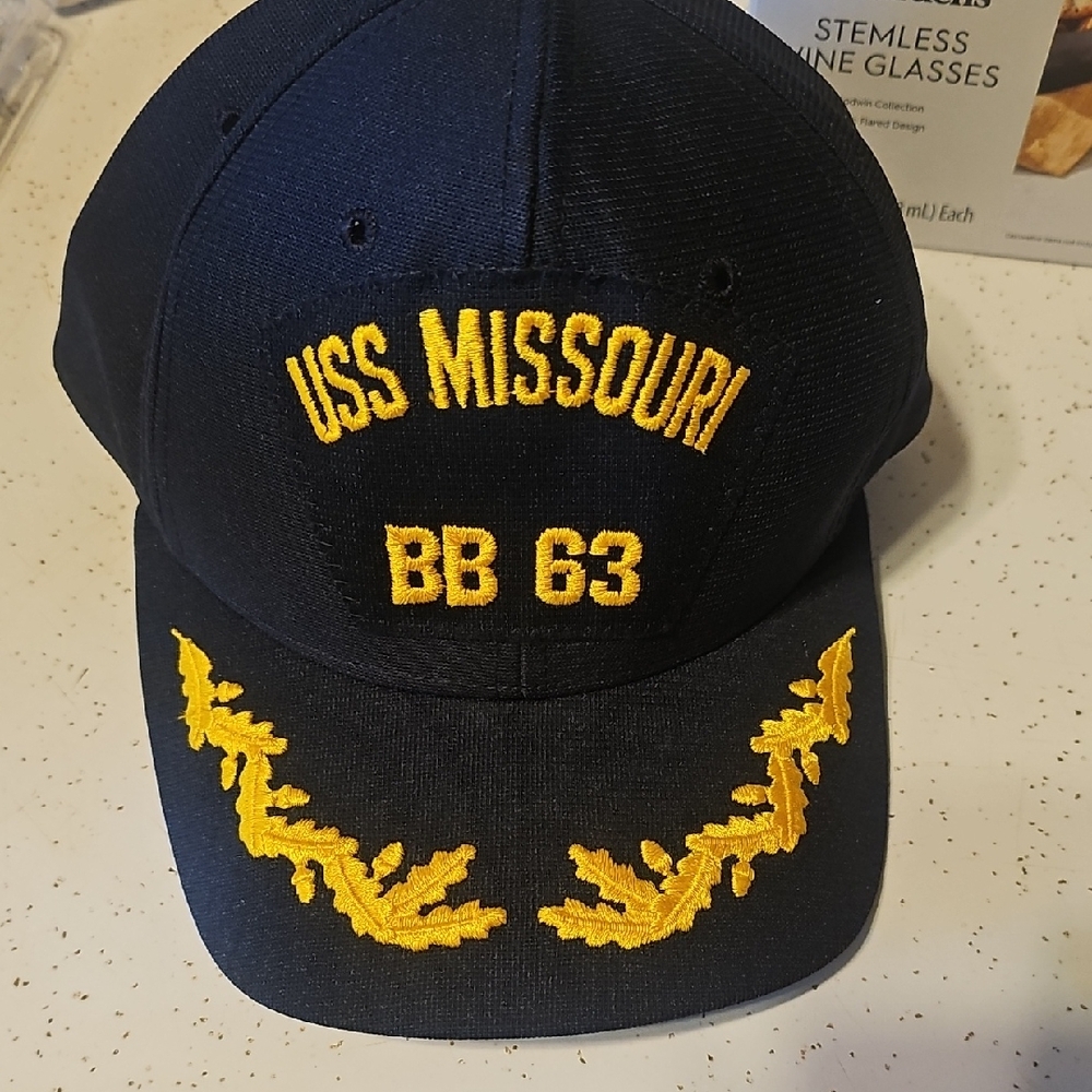 New Era Black and Yellow USS Missouri Hat